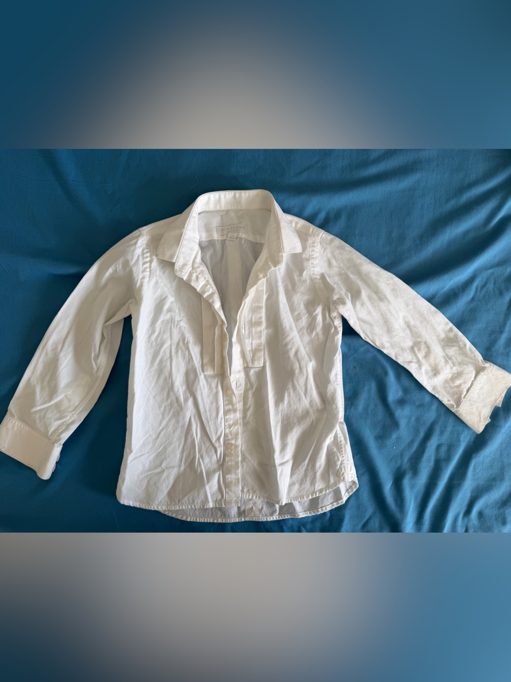 Burberry White Kids Button-Up Shirt